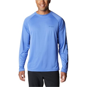 image:imageColumbia Mens PFG Terminal Tackle Long Sleeve ShirtViolet SeaCarbon Logo