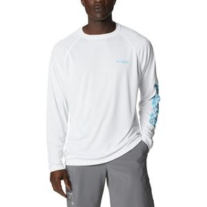 image:imageColumbia Mens PFG Terminal Tackle Long Sleeve ShirtWhiteAtoll Logo