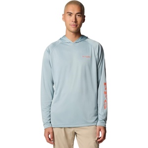 image:imageColumbia Mens Terminal Tackle HoodieCrushed BlueFaded Peach Logo
