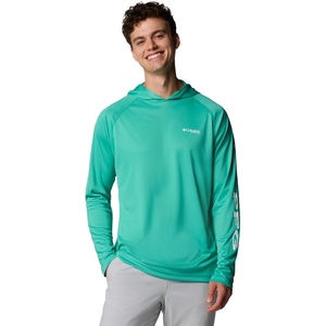 image:imageColumbia Mens Terminal Tackle HoodieGlaze GreenWhite Logo