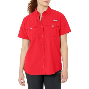 image:imageColumbia Womens Bahama Short Sleeve ShirtRed Lily