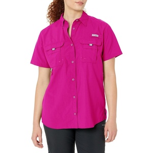 image:imageColumbia Womens Bahama Short Sleeve ShirtWild Fuchsia