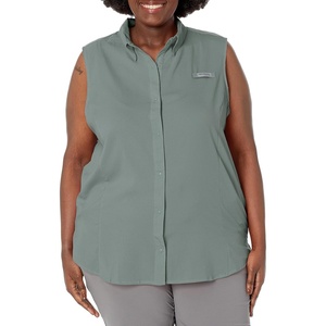 image:imageColumbia Womens PFG Tamiami Sleeveless ShirtLight Lichen