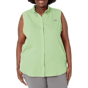image:imageColumbia Womens PFG Tamiami Sleeveless ShirtLime Glow