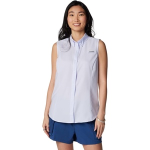 image:imageColumbia Womens PFG Tamiami Sleeveless ShirtSnowdrift