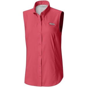 image:imageColumbia Womens PFG Tamiami Sleeveless ShirtSunset Red