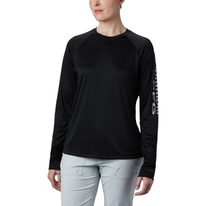 image:imageColumbia Womens Tidal Tee II Long Sleeve HoodieBlackCirrus Grey Logo