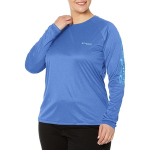 image:imageColumbia Womens Tidal Tee II Long Sleeve HoodieBlue Macaw HeatherAtoll Logo