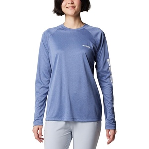 image:imageColumbia Womens Tidal Tee II Long Sleeve HoodieBluebell HeatherWhite Logo