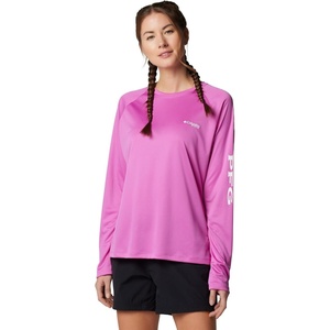 image:imageColumbia Womens Tidal Tee II Long Sleeve HoodieBright LavenderWhite Logo
