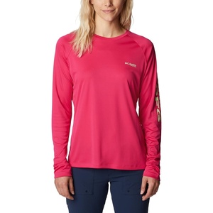 image:imageColumbia Womens Tidal Tee II Long Sleeve HoodieCactus Pink Key West Logo