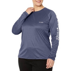 image:imageColumbia Womens Tidal Tee II Long Sleeve HoodieCollegiate Navy HeatherWhite Logo