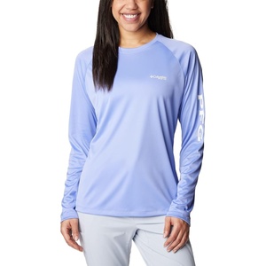 image:imageColumbia Womens Tidal Tee II Long Sleeve HoodieFairytaleWhite Logo