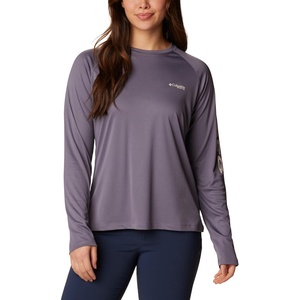 image:imageColumbia Womens Tidal Tee II Long Sleeve HoodieGranite PurpleStone Logo