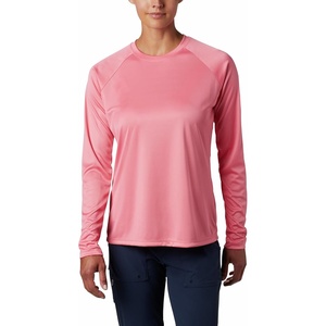 image:imageColumbia Womens Tidal Tee II Long Sleeve HoodieLycheeWhite Logo