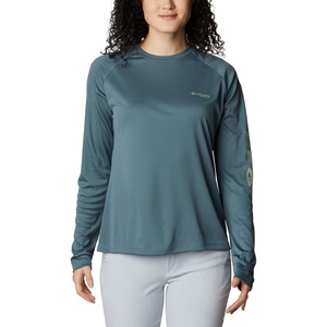 image:imageColumbia Womens Tidal Tee II Long Sleeve HoodieMetalSafari Logo
