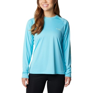 image:imageColumbia Womens Tidal Tee II Long Sleeve HoodieOpal BlueKey West Logo