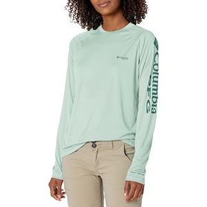 image:imageColumbia Womens Tidal Tee II Long Sleeve HoodieOrange BlastWhite Logo