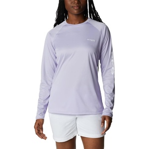 image:imageColumbia Womens Tidal Tee II Long Sleeve HoodieSoft Violet HeatherWhite Logo