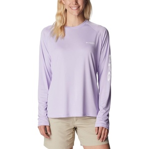 image:imageColumbia Womens Tidal Tee II Long Sleeve HoodieSoft VioletWhite Logo