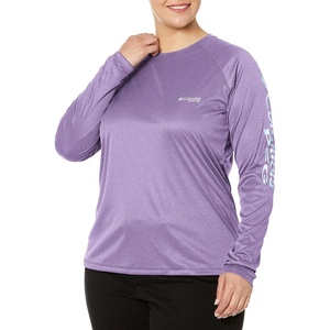 image:imageColumbia Womens Tidal Tee II Long Sleeve HoodieSunlit HeatherWhite Logo