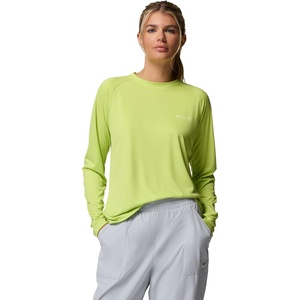 image:imageColumbia Womens Tidal Tee II Long Sleeve HoodieVoltageWhite Logo