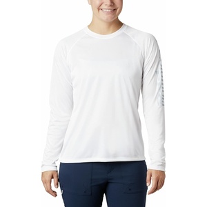 image:imageColumbia Womens Tidal Tee II Long Sleeve HoodieWild FuchsiaWhite Logo