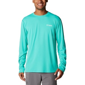 image:imageColumbia mens Pfg Zero Rules Long Sleeve ShirtElectric Turquoise