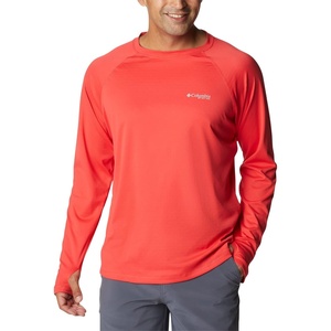 image:imageColumbia mens Pfg Zero Rules Long Sleeve ShirtRed Hibiscus