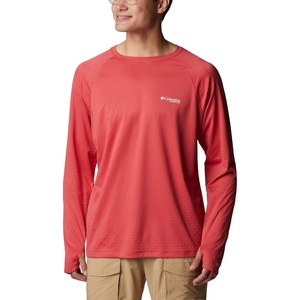 image:imageColumbia mens Pfg Zero Rules Long Sleeve ShirtSunset Red