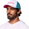 image:imageColumbia PFG Logo Mesh Ball CapWhiteOcean TealGuava Pink