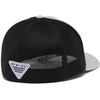 image:imageColumbia Unisex Adult PFG Leather Fish Flag Mesh Ball CapCool Grey HeatherBlack