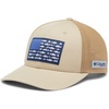 image:imageColumbia Unisex Adult PFG Logo Mesh Ball CapAncient FossilTrout Flag