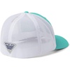 image:imageColumbia Unisex Adult PFG Logo Mesh Ball CapBright Aqua  White  Coll Navy  Bonefish