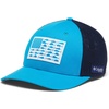 image:imageColumbia Unisex Adult PFG Logo Mesh Ball CapCompass BlueOffshore Slam Flag