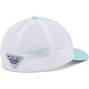 image:imageColumbia Unisex Adult PFG Logo Mesh Ball CapGulf StreamWhiteFl Fish Flag