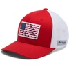 image:imageColumbia Unisex Adult PFG Logo Mesh Ball CapRed SparkWhiteUS Fish