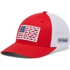 image:imageColumbia Unisex Adult PFG Logo Mesh Ball CapRed SparkWhiteUS Fish