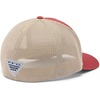 image:imageColumbia Unisex Adult PFG Patch Mesh Ball CapDusty CrimsonFossilRedfish Shine