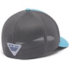 image:imageColumbia Unisex Adult PFG Patch Mesh Ball CapVintage BlueRedfish Shine