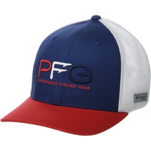 image:imageColumbia Kids Mens Junior Mesh Ballcap YouthCarbonRed SparkPfg Hook