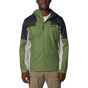 image:imageColumbia Mens Inner Limits III Waterproof Rain JacketCanteenBlackFlint Grey