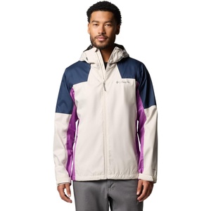 image:imageColumbia Mens Inner Limits III Waterproof Rain JacketDark StoneCollegiate NavyRazzle