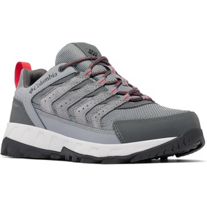 image:imageColumbia Mens Strata Trail Low Waterproof Hiking ShoesTitanium Grey SteelMountain Red