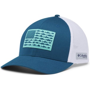 image:imageColumbia Unisex Adult PFG Logo Mesh Ball CapAegean BlueWhiteUs Fish Flag