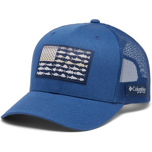 image:imageColumbia Unisex Adult PFG Logo Mesh Ball CapCarbonCollegiate Navy
