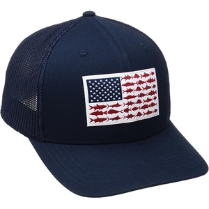 image:imageColumbia Unisex Adult PFG Logo Mesh Ball CapCollegiate Navy Fish Flag