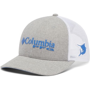 image:imageColumbia Unisex Adult PFG Logo Mesh Ball CapCool Grey HeatherVivid Blue
