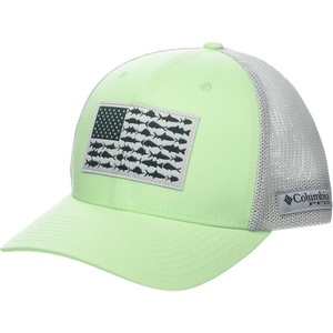 image:imageColumbia Unisex Adult PFG Logo Mesh Ball CapKey WestCool GreyUs Fish Flag