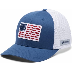 image:imageColumbia Unisex Adult PFG Logo Mesh Ball CapNight TideWhite